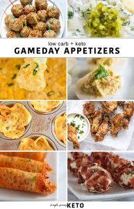 Keto / low carb gameday appetizers.