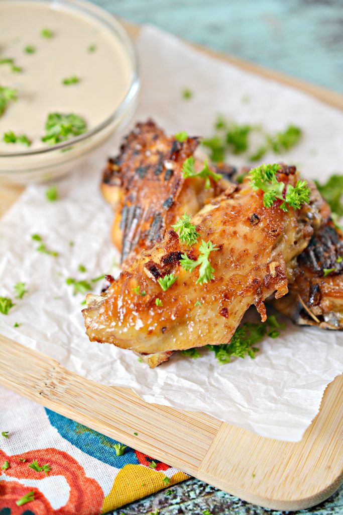 keto French onion chicken wings