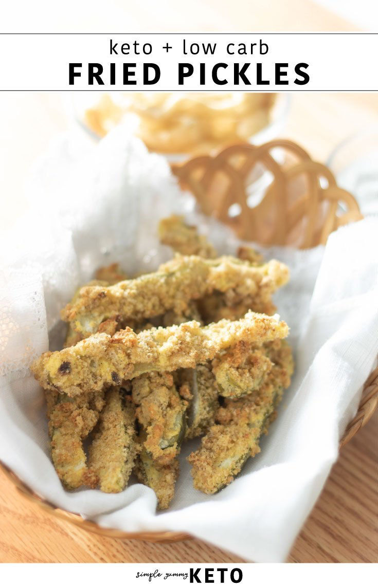 keto and low carb fried pickle recipe