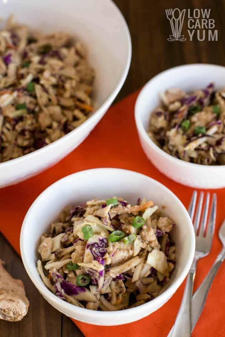Thai chicken salad - 30 minute Keto lunch recipes