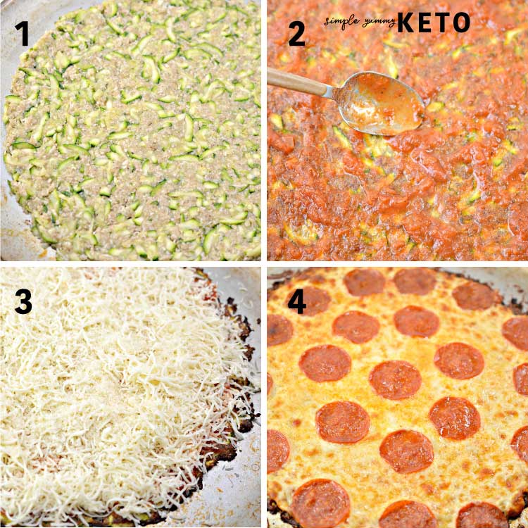 healthy keto pizza recipe with a zucchini crust