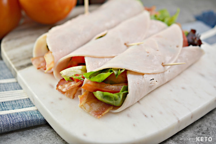 keto blt turkey wrap