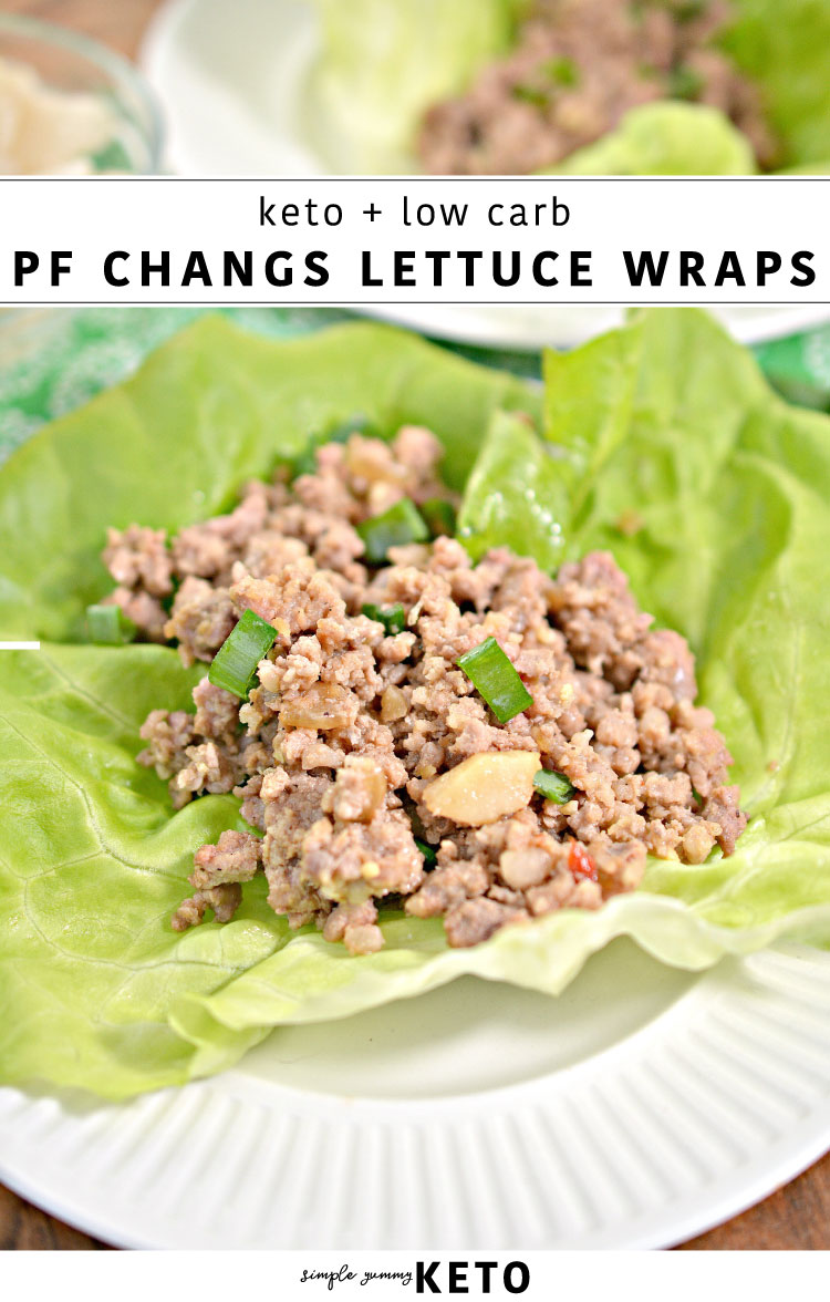 Keto friendly copycat Pf Changs Lettuce Wraps recipe