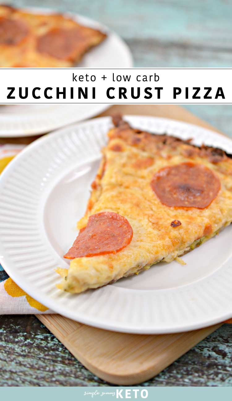 zucchini crust pizza - a keto and low carb pizza recipe