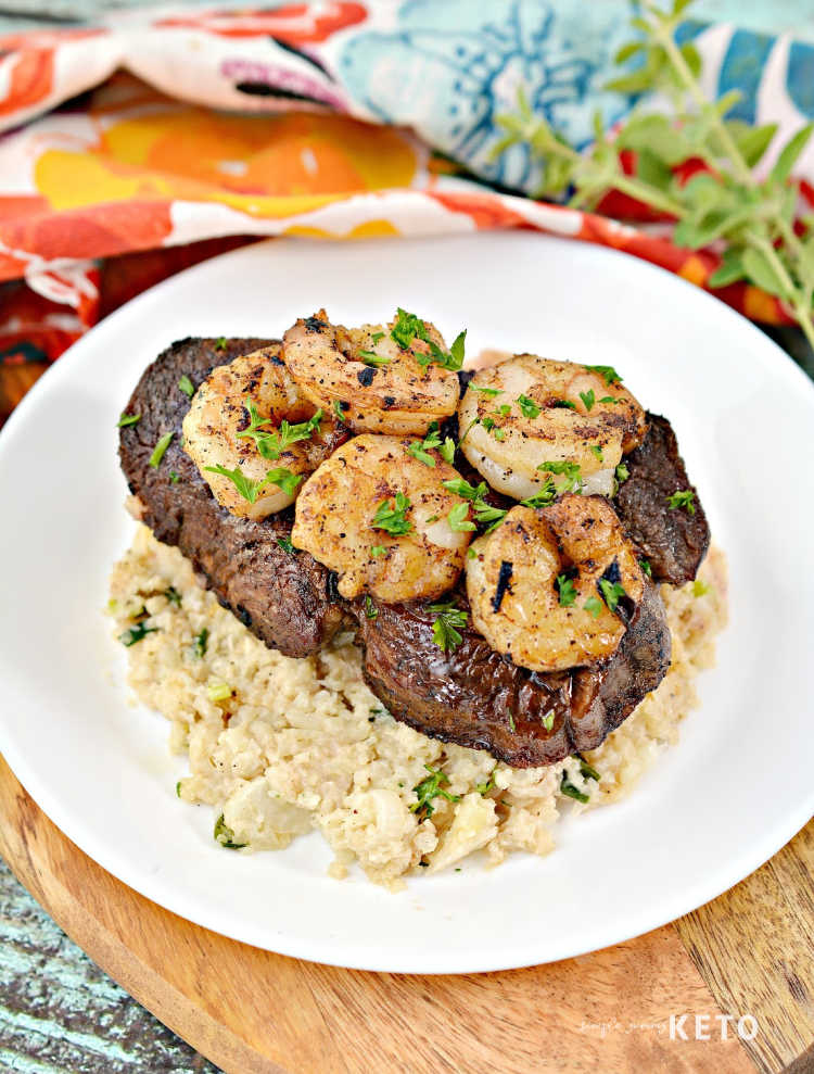 easy keto and low carb surf and turf recipe