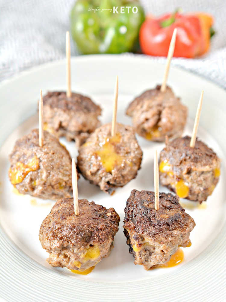 cheesy taco meatballs low carb appetizer and recipe