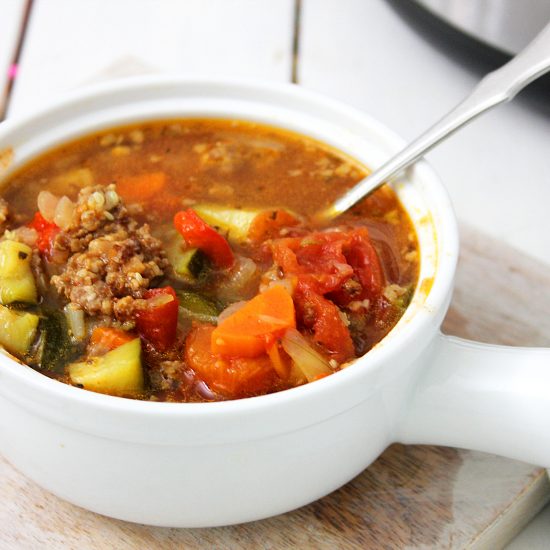 Instant Pot Italian Vegetable Soup - Simple Yummy Keto