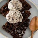 easy chocolate chaffle recipe - keto low carb sugar free dessert